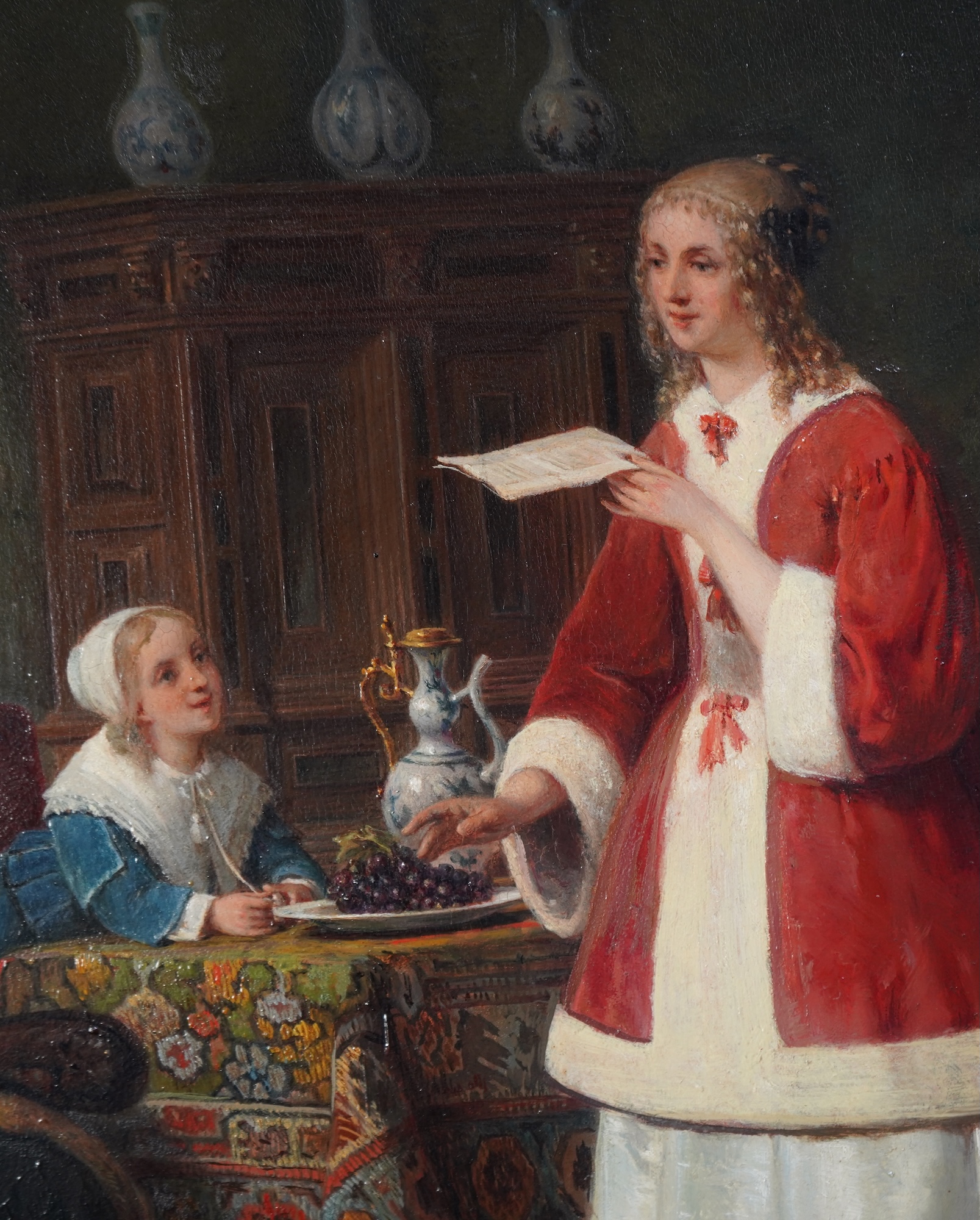 David van der Kellen III, Dutch 1827-1895, 'The Family Letter'